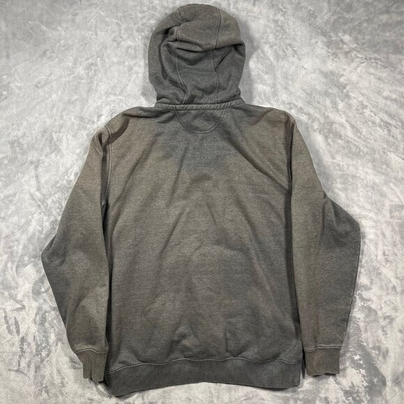 Distressed‎ Carhartt 1/4 Quarter Zip Gray Hoodie Mens Size XL Tall Fading Stains - Picture 7 of 12